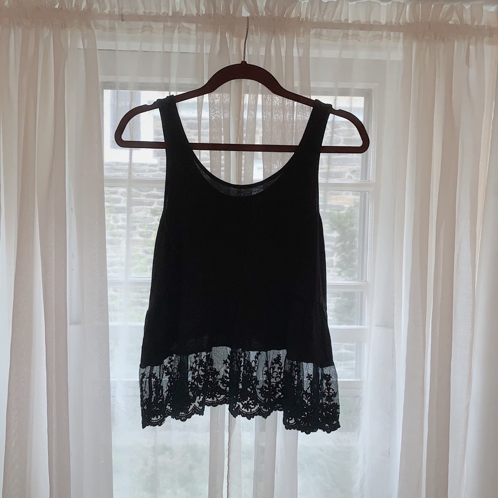 Black Tank w/ Lace